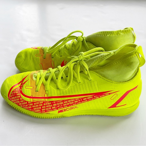 Nike Mercurial Superfly 8 Club Ic Jr Indoor Soccer shoes yellow - Picture 3 of 6